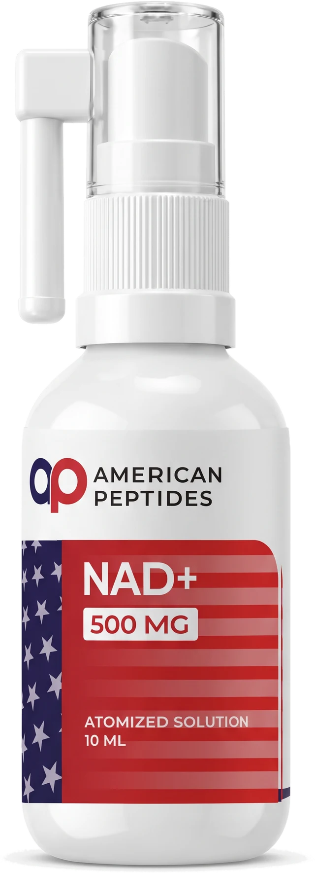 NAD+ 500 mg nasal spray, 10 mL bottle